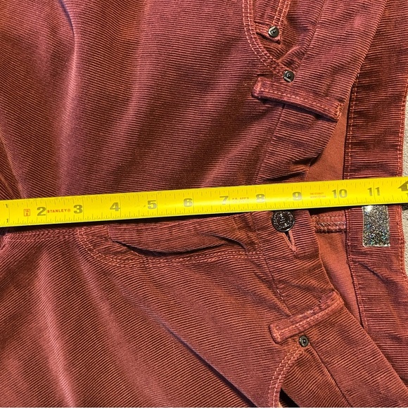 Mother The Looker Little Bit Country Corduroy Red Pants Size 31 - Picture 5 of 9